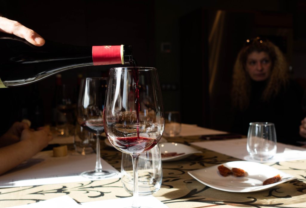 degustazione della cantina ilurce