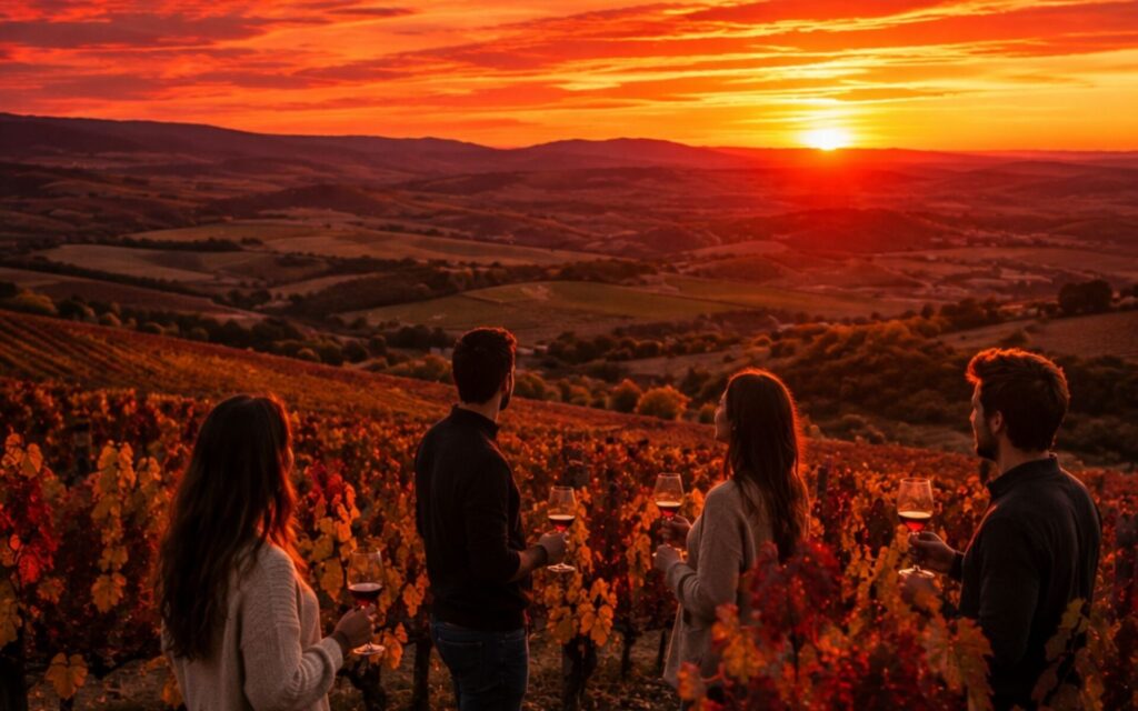Otoño entre viñedos