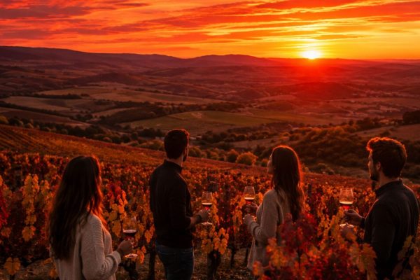 Otoño entre viñedos